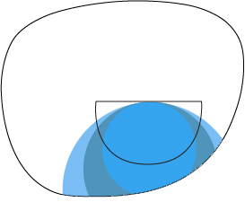 Flat Top with Round on the Back. This design minimizes image jump compared to the full round.